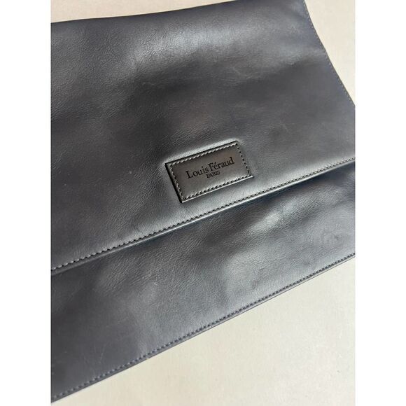 Louis Feraud Grey Leather Crossbody Bag - Picture 2 of 7